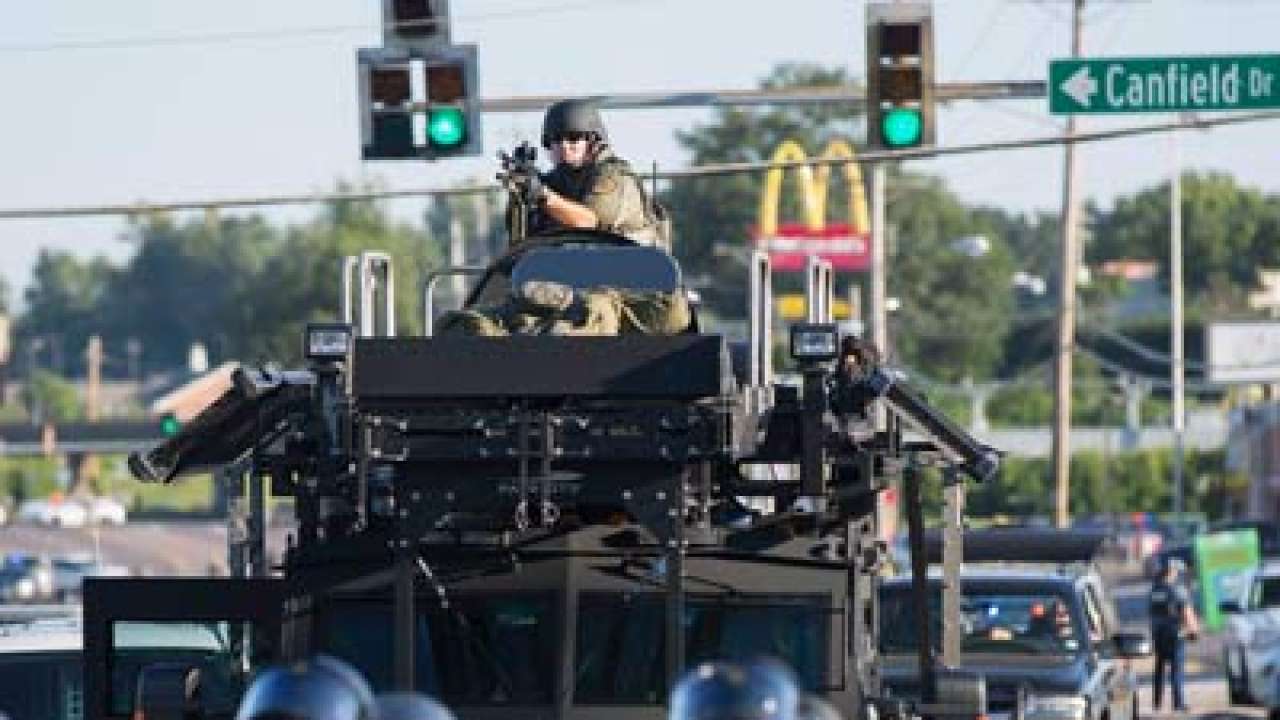 Militarisation Of Us Police Tweets Instagram Posts From Ferguson