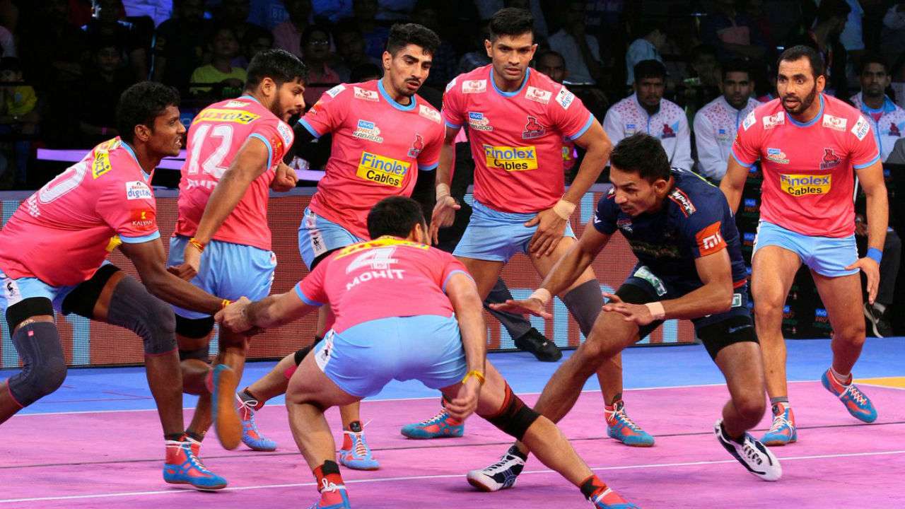 Pro Kabaddi League PKL 2018 Jaipur Pink Panthers Beat Haryana