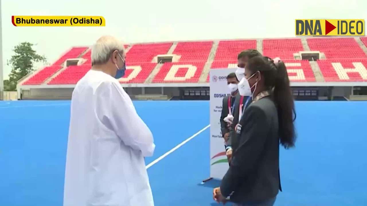 Odisha CM Naveen Patnaik Felicitates Members Of Indian Hockey Team