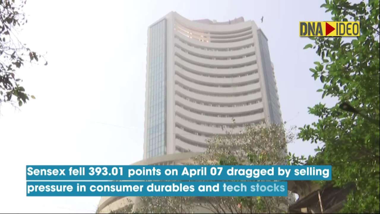 Equity Indices Open In Red Sensex Down By 393 Points