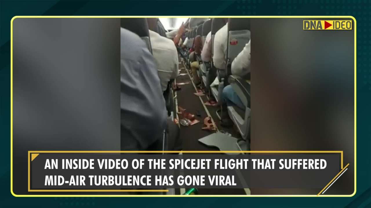 Spicejet Flight Faces Scary Mid Air Turbulence Injured