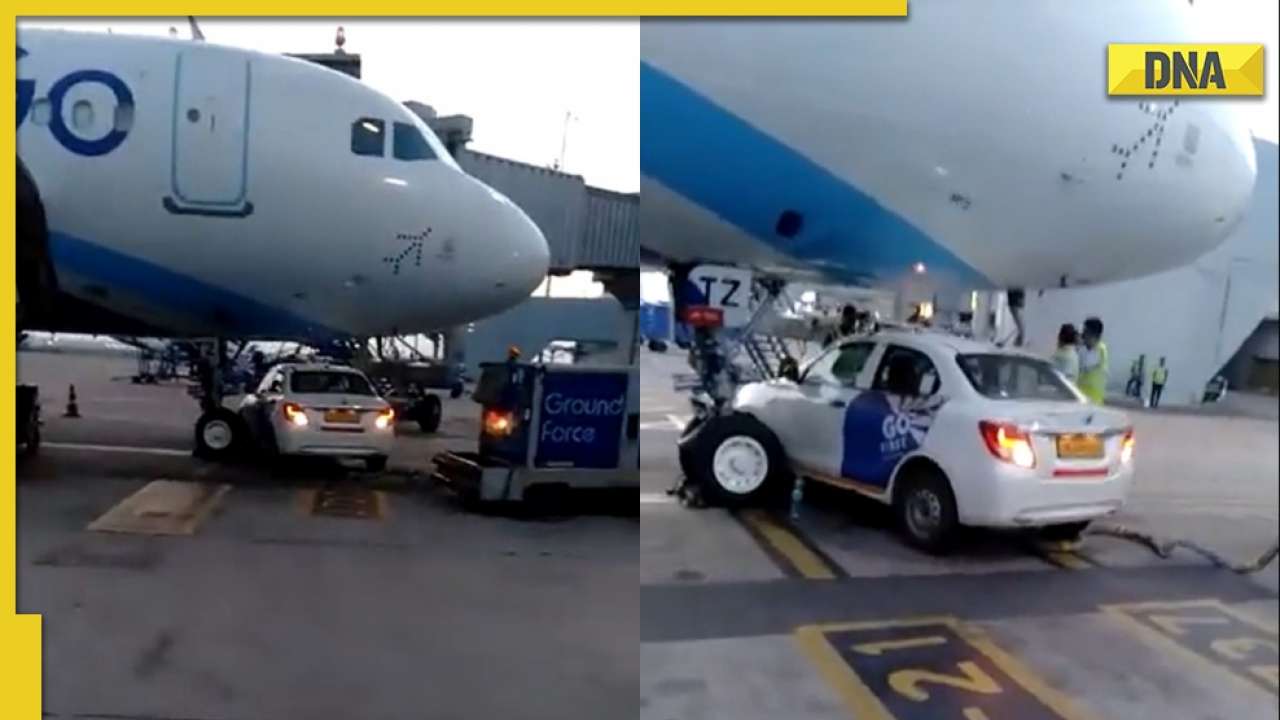 Go First Car Narrowly Avoids Collision With Nose Wheel Of Indigo Plane