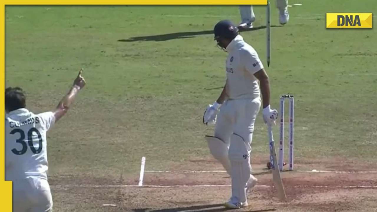 Watch Pat Cummins Strikes Big In Return Spell Uproots Centurion Rohit