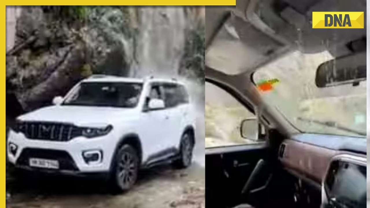 Mahindra Scorpio N Sunroof Leak Viral Video Put To Test SUV Parked