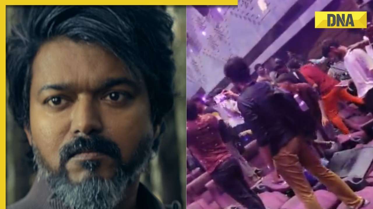 Watch Vijay Fans Damage Chennai Theatre After Leo Trailer Screening