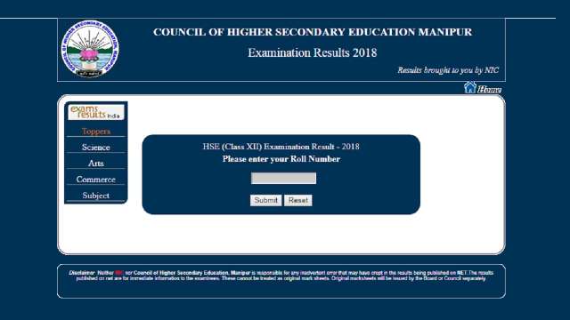 Check Manresults Nic In For Manipur Board Class 12 Exam Results COHSEM