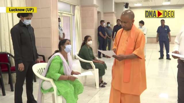 Up Cm Yogi Holds Janta Darbar At His Residence In Lucknow