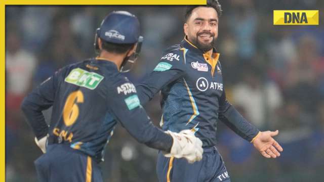 Watch Gt S Rashid Khan Stuns Kkr With First Hat Trick Of Ipl