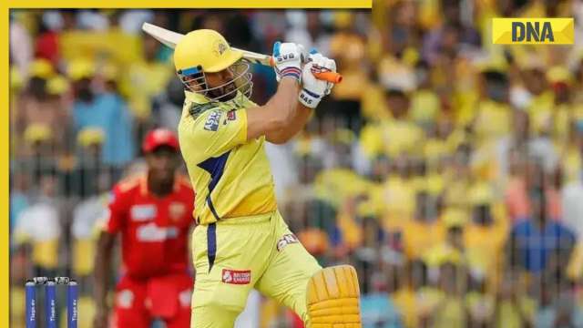 Watch Csk S Ms Dhoni Smashes Two Sixes In Last Balls Vs Pbks Crowd