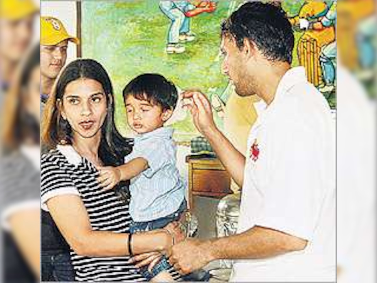 Agarkar bowls his son over