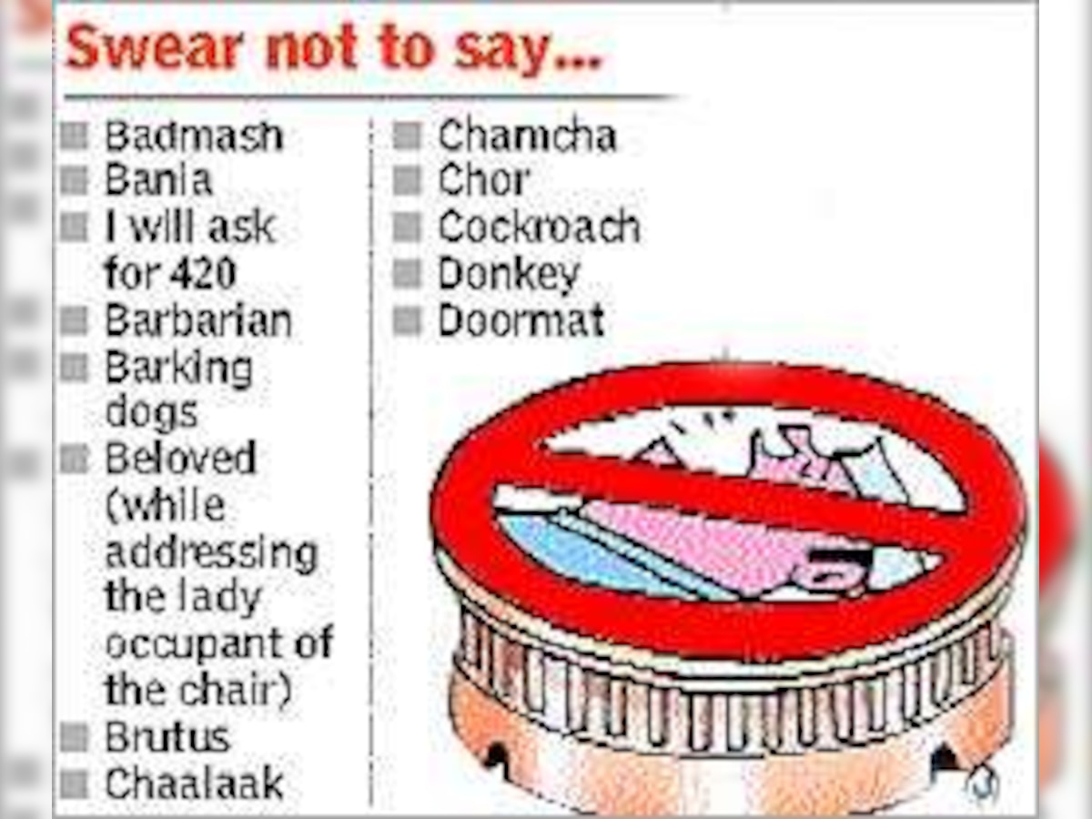 Govt releases 'gaali' guide for parliamentarians