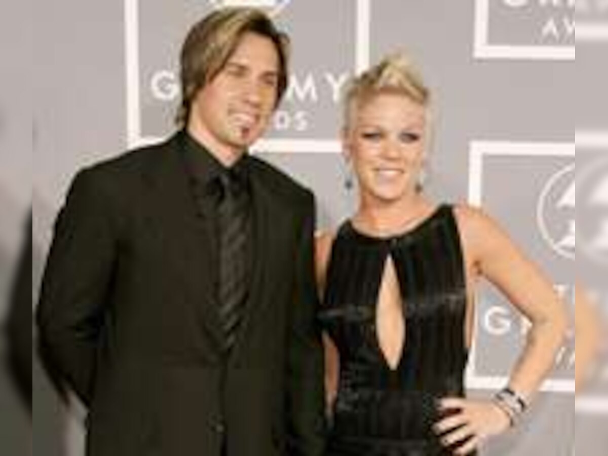 Pink reunites with ex husband