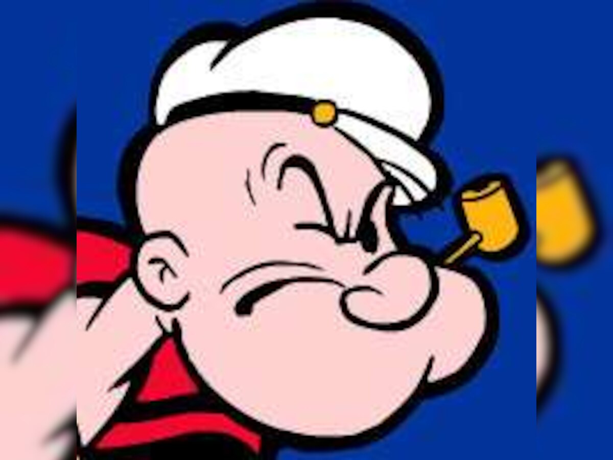 Popeye can’t puff in front of children