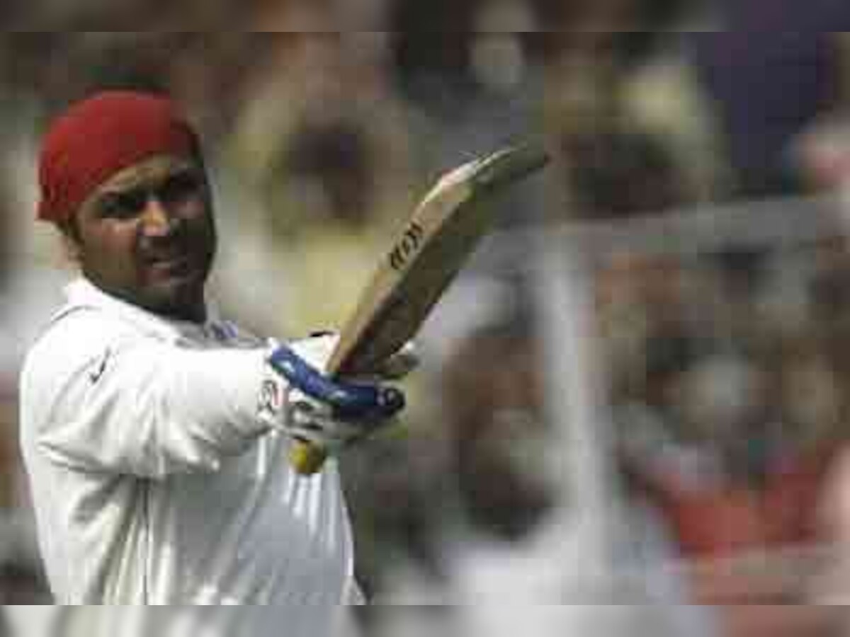 Virender Sehwag's ton, Sachin Tendulkar's fifty take India to 232