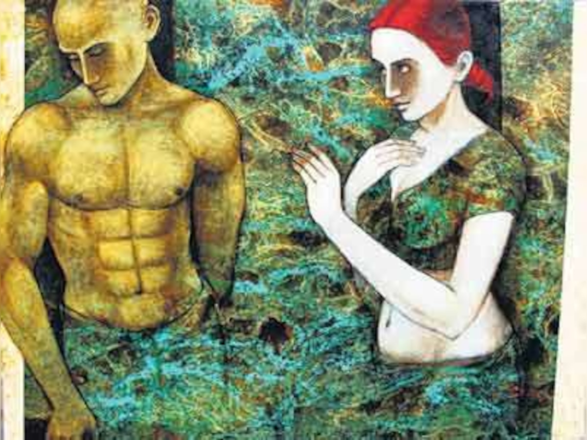 Exploring intimacy through Asit Kumar Patnaik's paintings