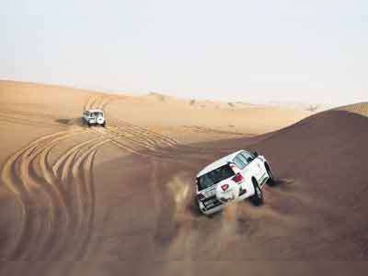 Hitting the dunes in Dubai