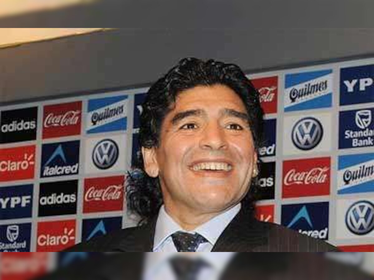 Luxury toilets for Diego Maradona during World Cup