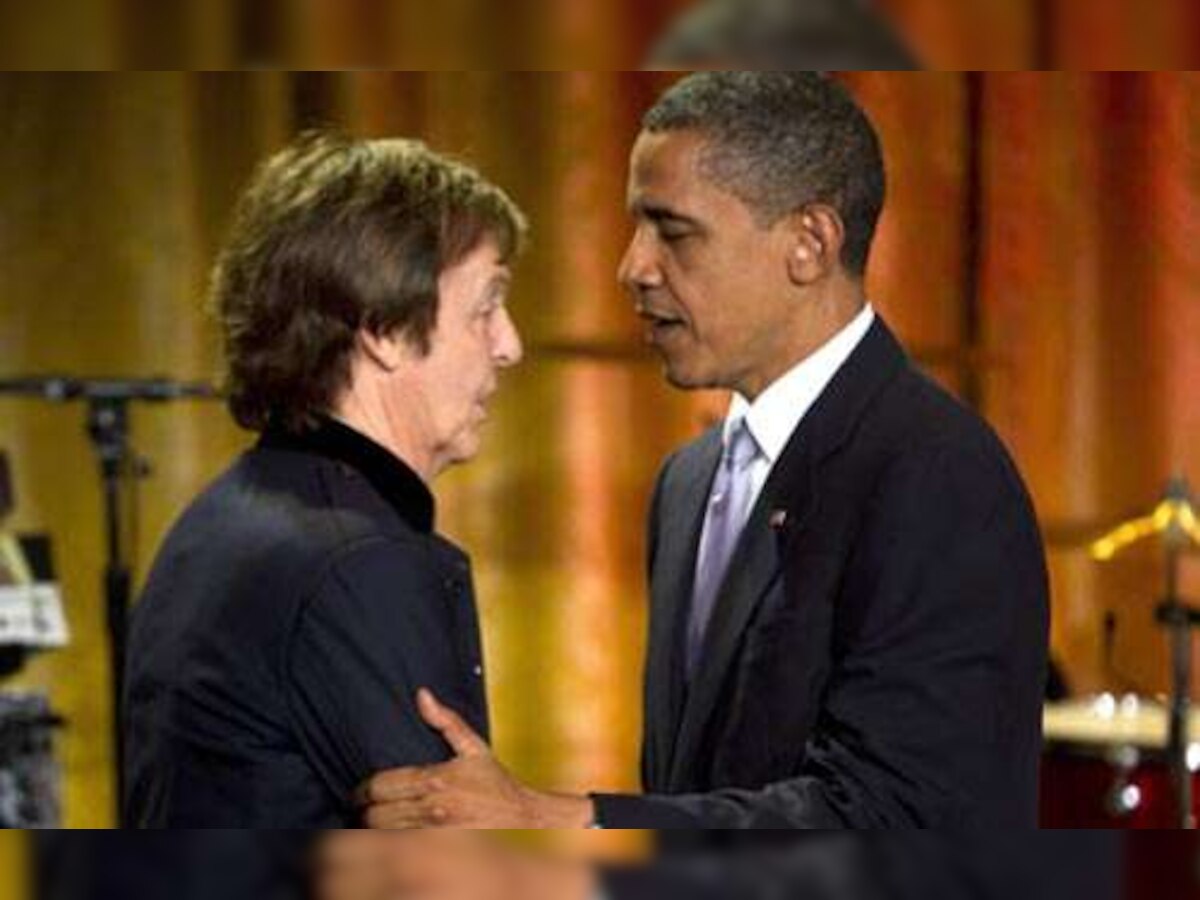 Paul McCartney receives top music award from President Obama at White House