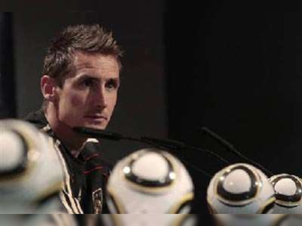 Germany striker Miroslav Klose wins 100th cap