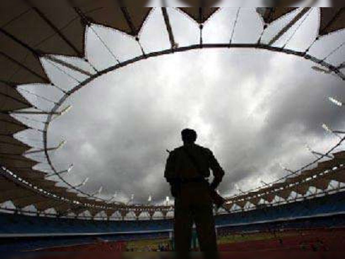 Roof portion collapses at Commonwealth Games stadium complex