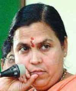 Uma Bharti appeals to maintain peace after Ayodhya verdict