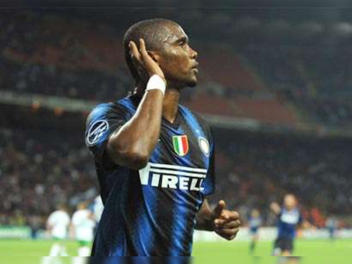 Champions League: Samuel Eto'o bags a hat-trick for Inter Milan