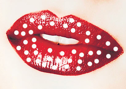 Red  Pink Heart Violent Lips 3 Lip Tattoo Sets  Tattoo for a week
