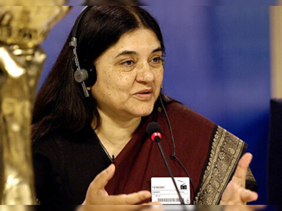 Half the black money abroad belongs to Congress leaders: Maneka Gandhi