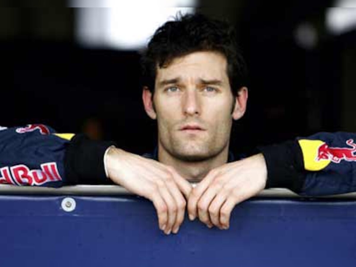 Mark Webber flying high in Valencia practice