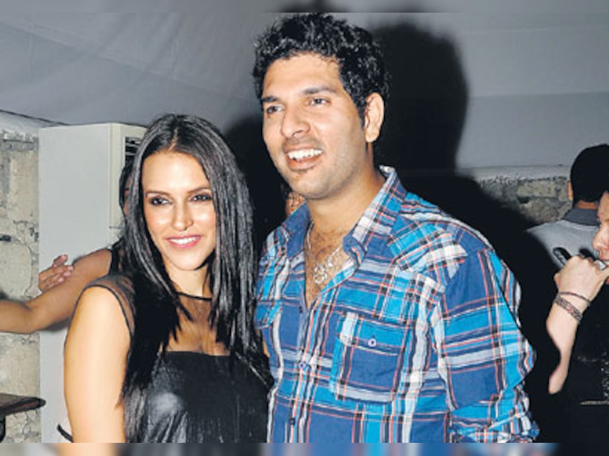 Yuvraj Singh And Neha Dhupia