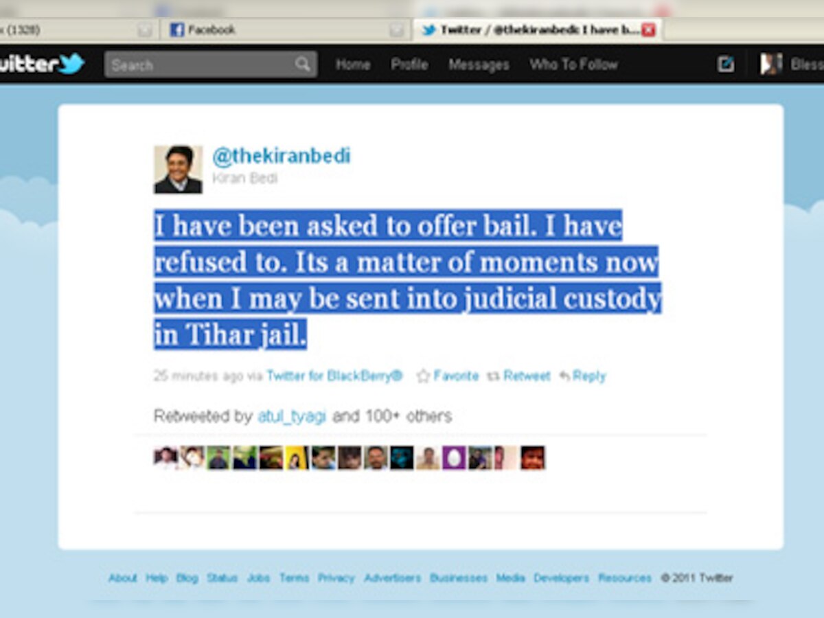 Kiran Bedi refuses to offer bail