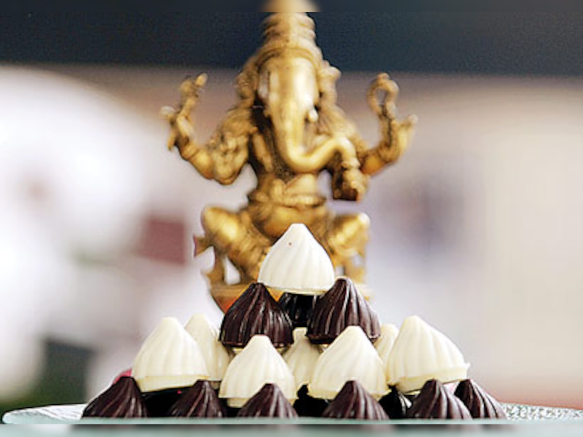 Ganpati Bappa wants a choco bite!