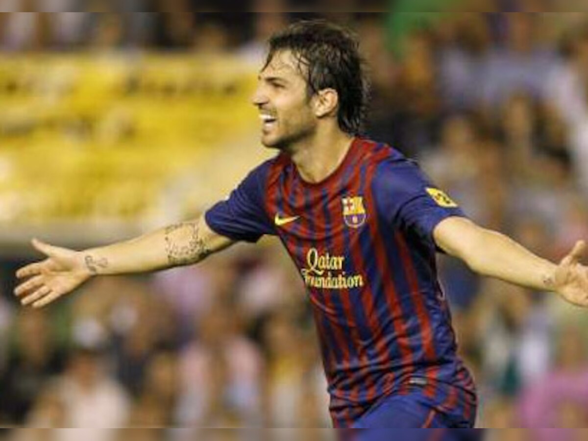 Barcelona lose Cesc Fabregas to injury for three weeks