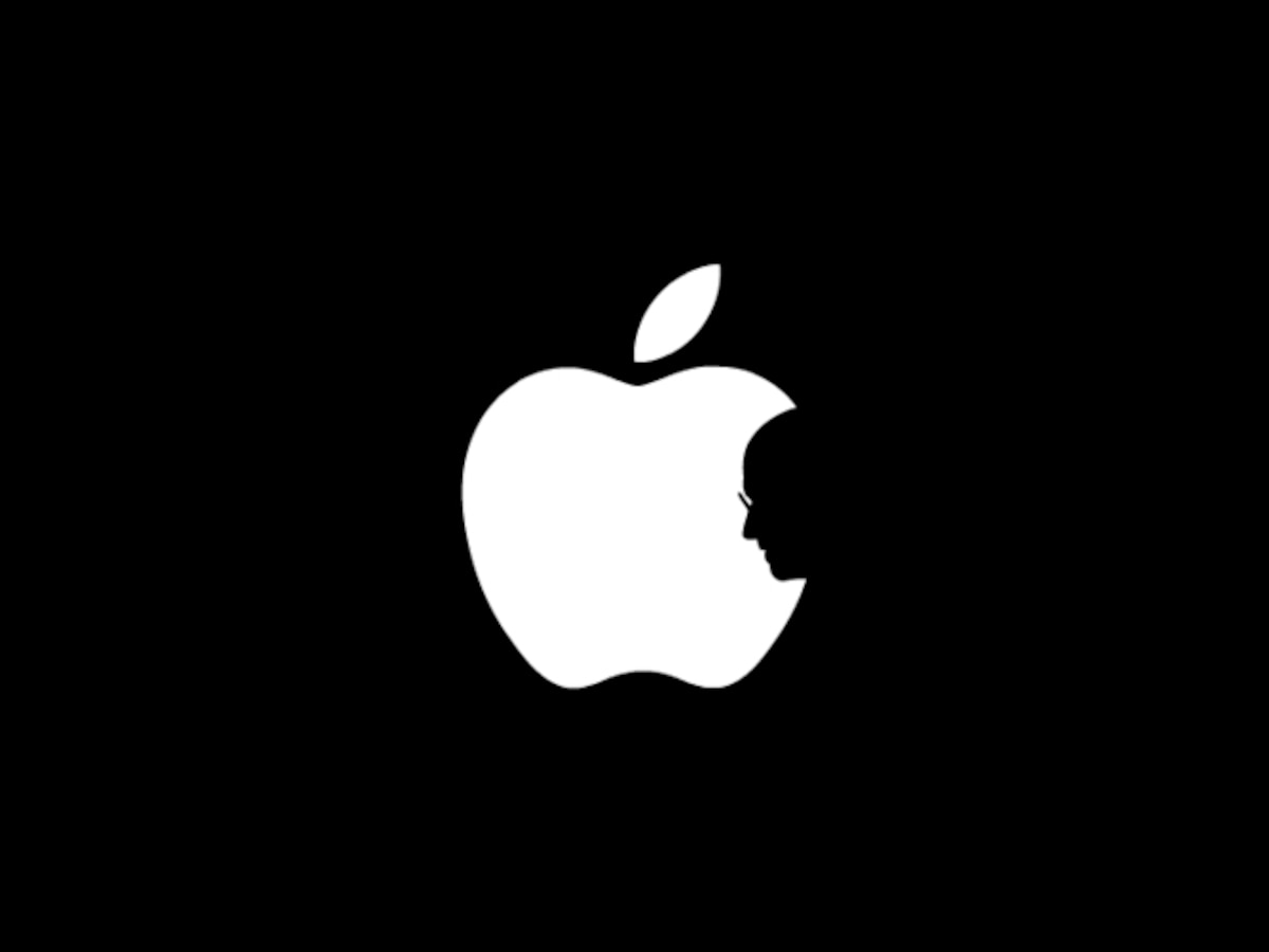 Best tribute to Steve Jobs -- Apple logo with his silhouette a cyber hit