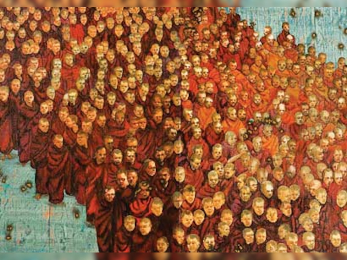 Artist GR Iranna’s new work on peace and violence