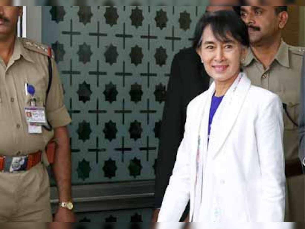 Feels good to be in India: Aung San Suu Kyi