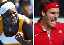 Roger Federer, Serena Williams make light of Melbourne scorcher