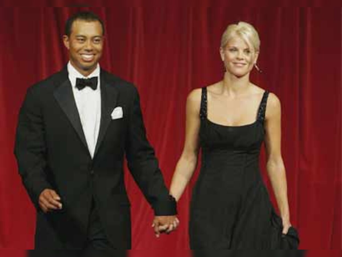 Tiger Woods and ex-wife Elin Nordegren pictured together in public