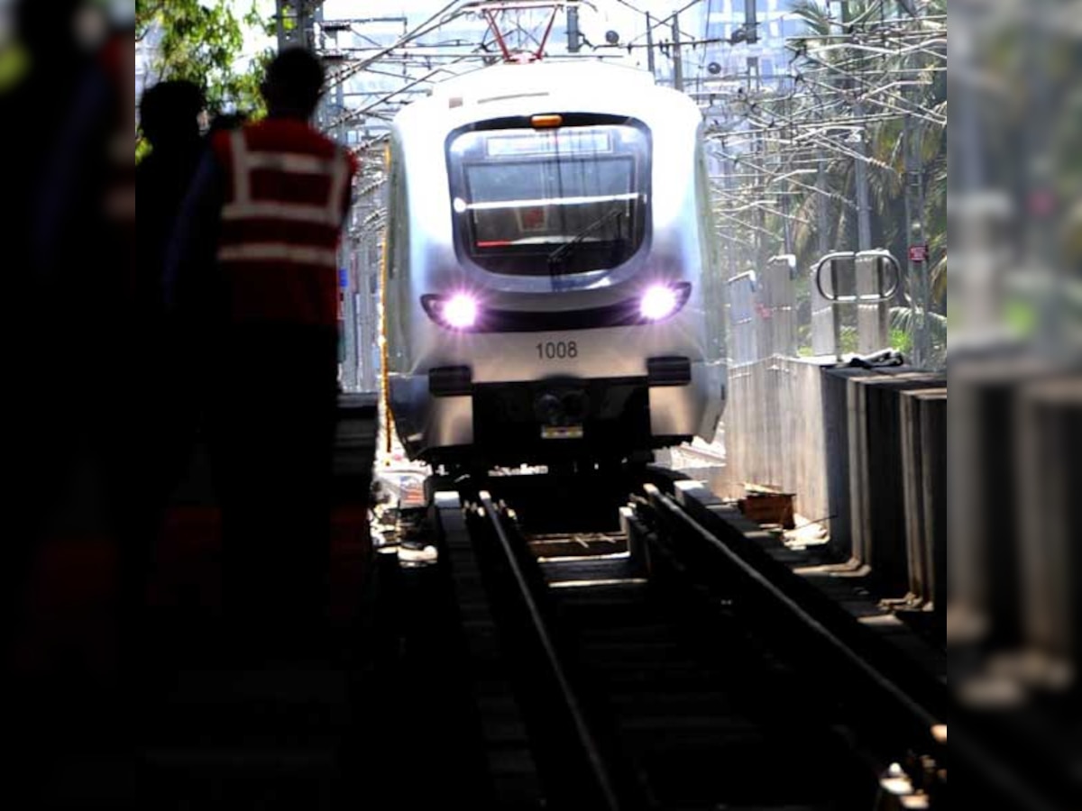 A Mumbai Metro train every three minutes