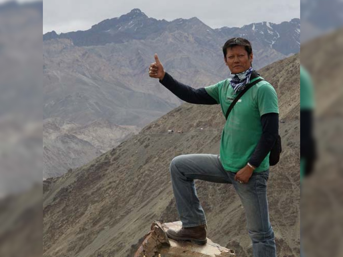 This biker collects the amazing road safety signs of Ladakh