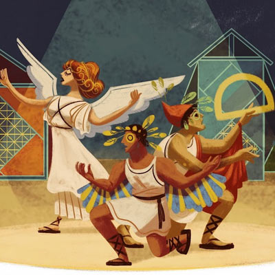 Google doodle celebrates Greek theatre legend Karolos Koun's birth ...