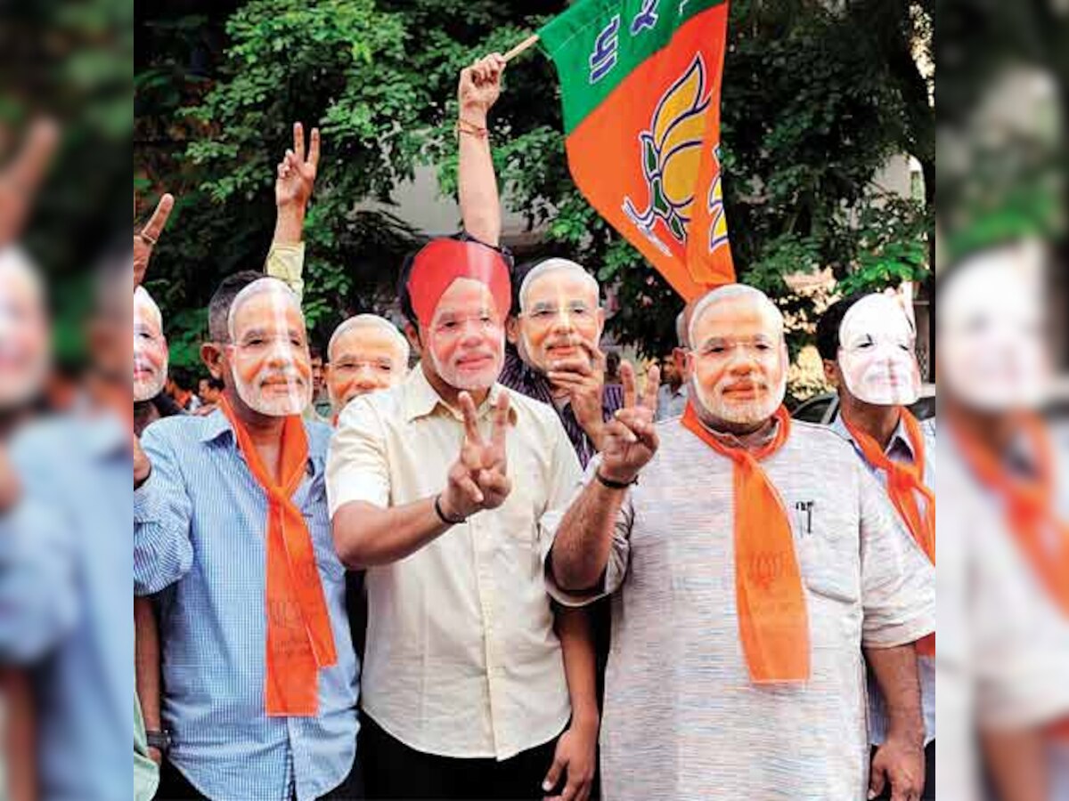 Ahmedabad erupts in joy for its favorite leader Narendra Modi