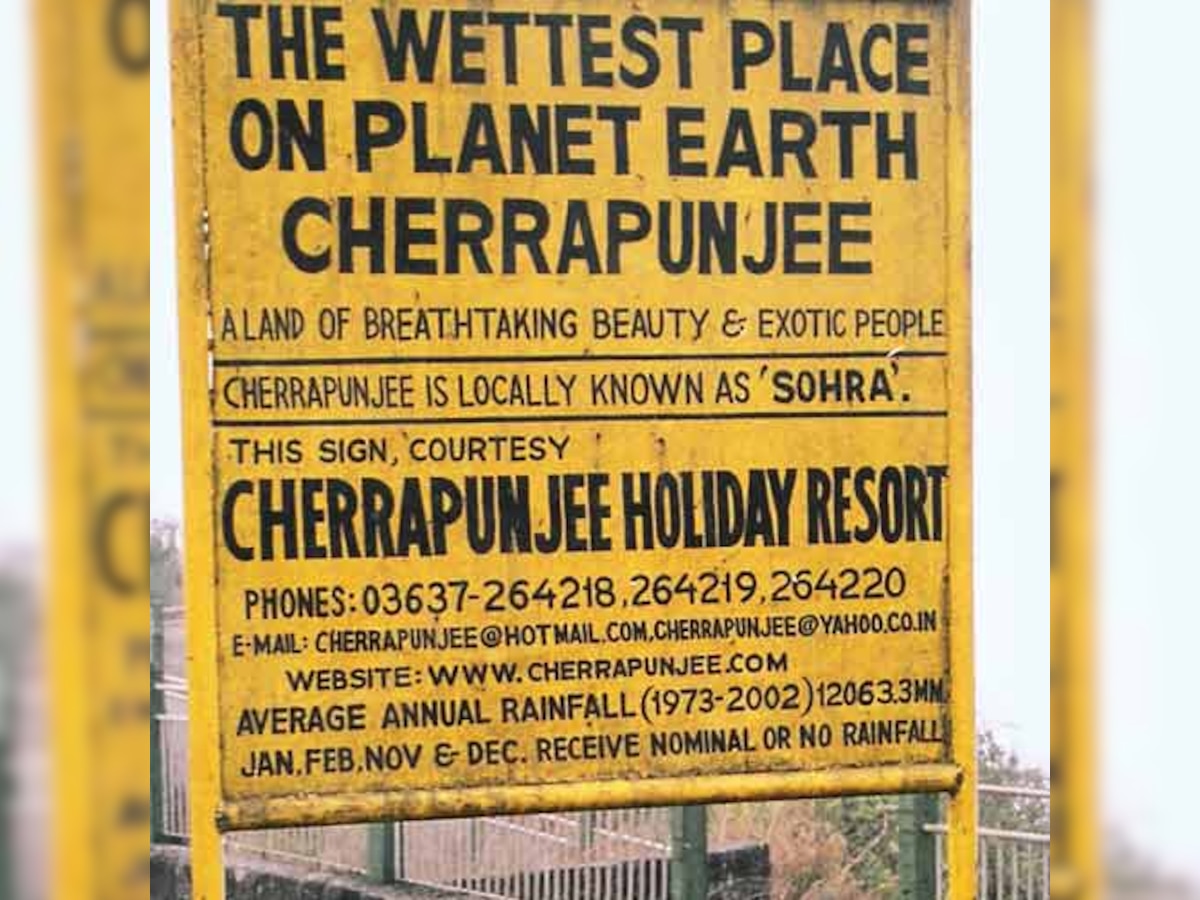 Cherrapunji still the wettest place on earth