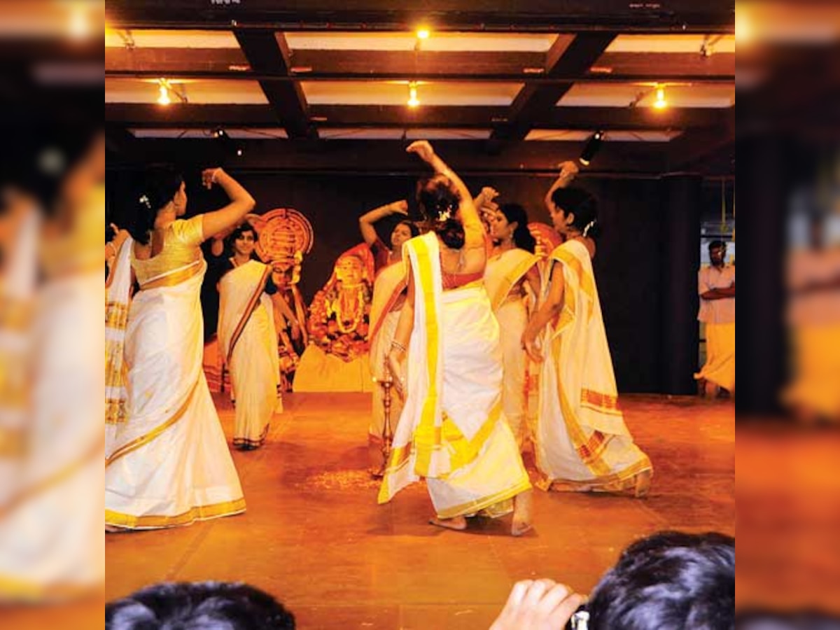 A weekday does not hamper the Onam spirit