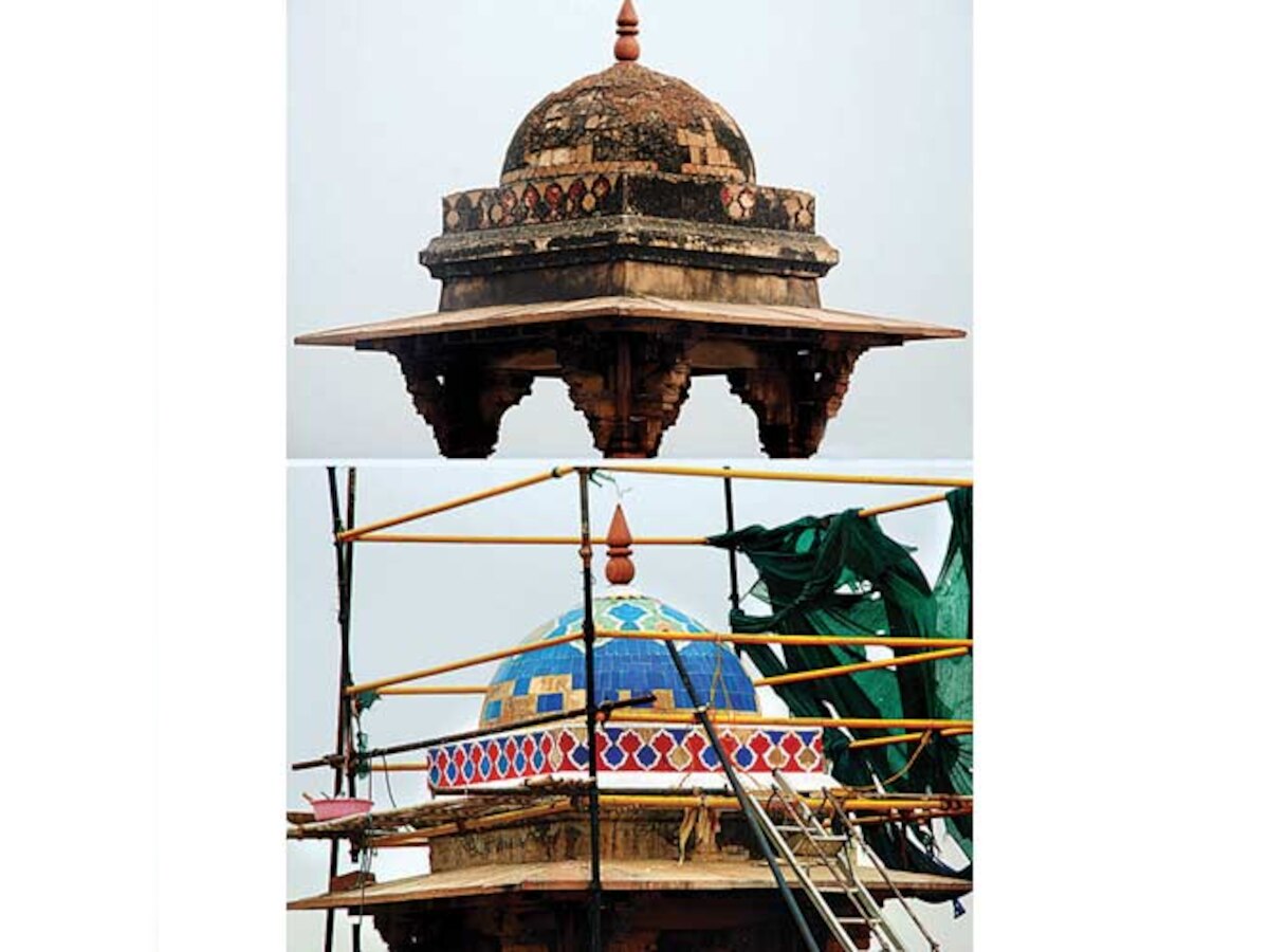 Humayun's Tomb redone with Mughal techniques