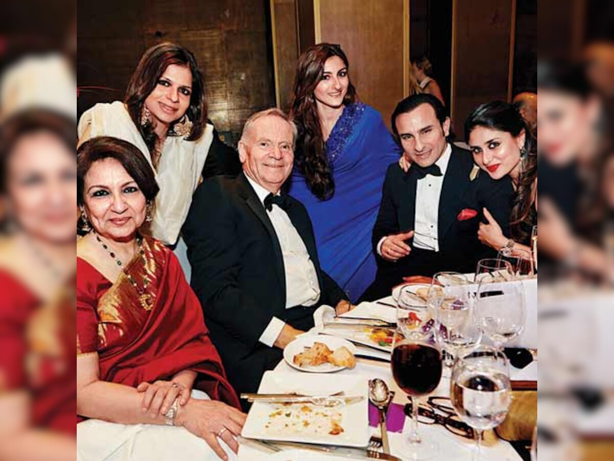 A family event with Jeffrey Archer for Saif Ali Khan and Kareena Kapoor