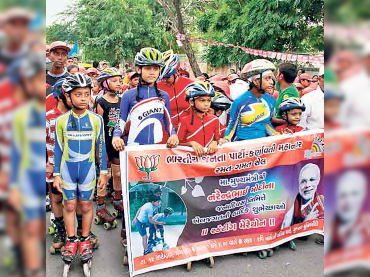 Party pulls out all stops  for Narendra Modi's birthday bash