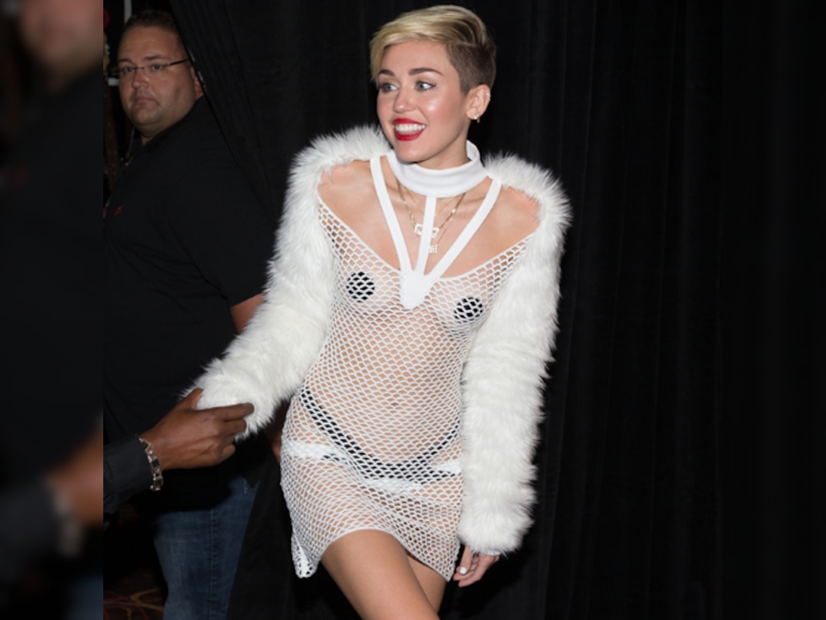 Miley Cyrus: Nipple Pasties & Sheer Outfit at i Heart Radio Fest!: Photo  2957165, 2013 IHeartRadio Music Festival, Miley Cyrus, Sheer Photos