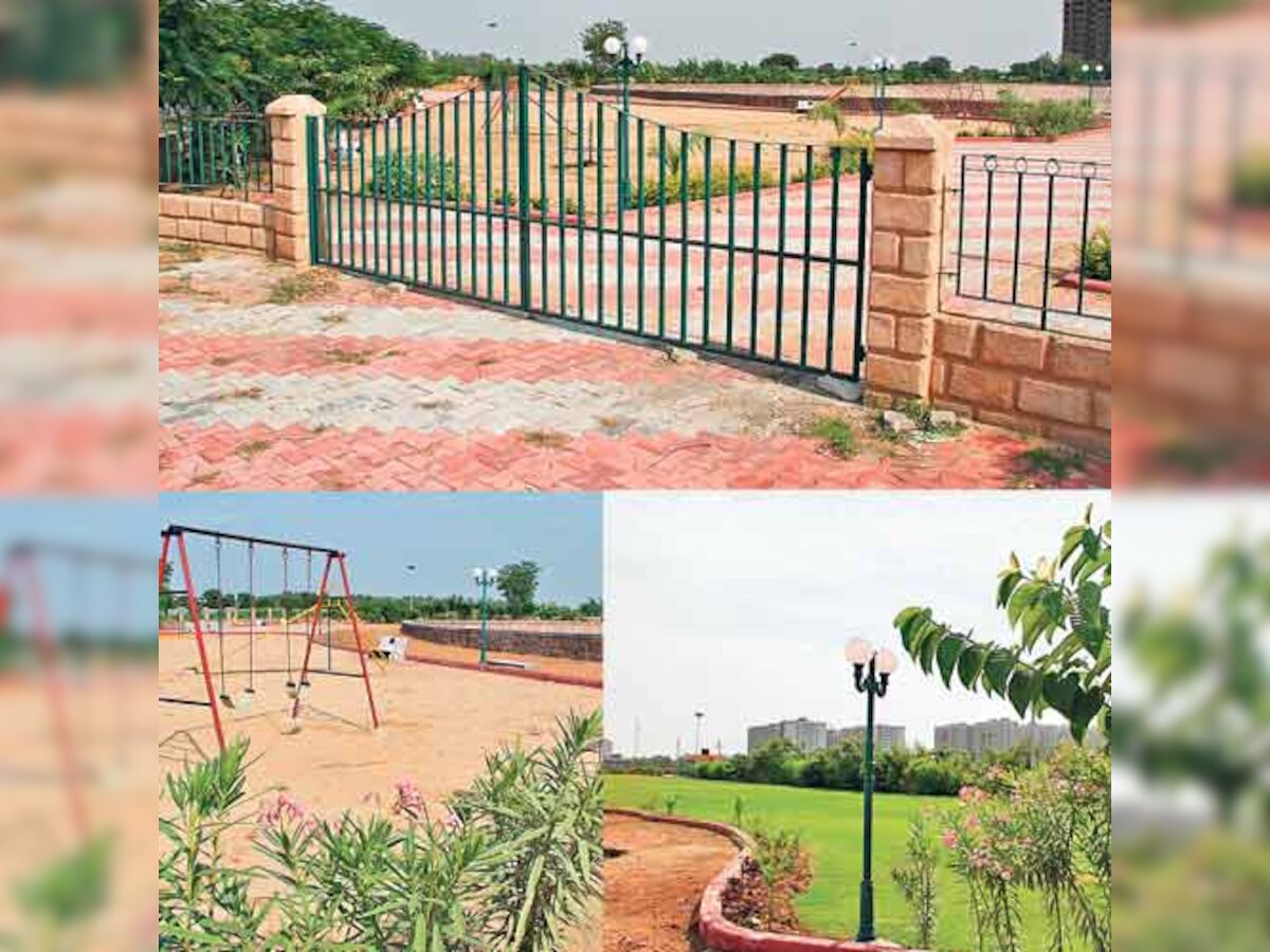 Hills and lakes, Ahmedabad Municipal Corporation & Ahmedabad Urban Development Authorityto have  all in 2 'unique' gardens