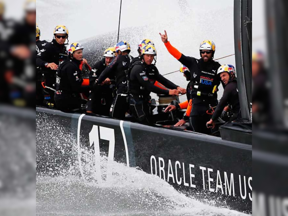 Capping an epic comeback, Oracle wins the America's Cup